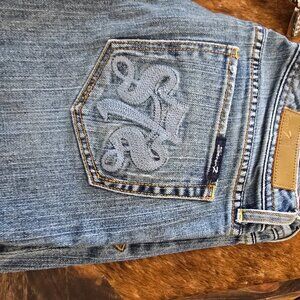 Seven 7 Premium Jeans Womens‎ Size 31 Blue Denim Boot Cut Mid Rise